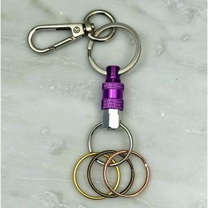 Quick Release Detachable Keychain with Clasp